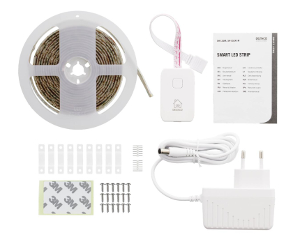 Inteligentna taśma LED Deltaco SMART HOME LED strip, RGB,  3m, 3M tape, dimmable, 6-pin